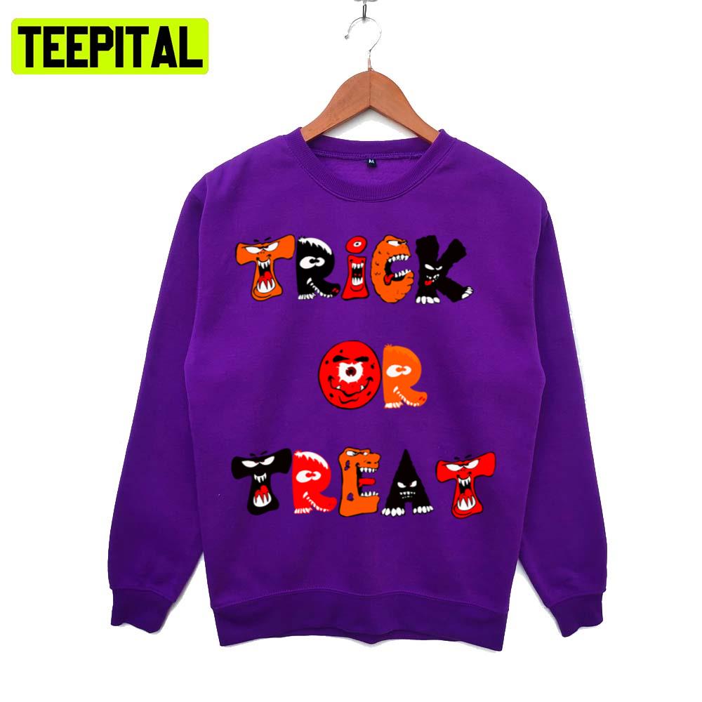 Monsters Design Trick Ot Treat Hoodie Monsters Design Trick Ot Treat Hoodie