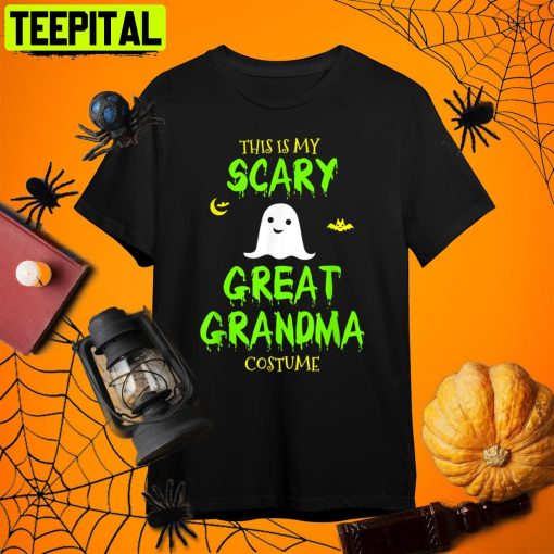 My Scary Great Grandma Costume Halloween Lazy Easy Grandma Halloween Retro Art Unisex T-Shirt