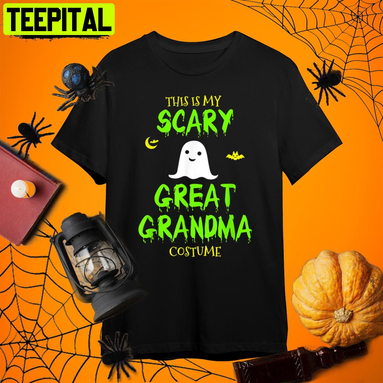 My Scary Great Grandma Costume Halloween Lazy Easy Grandma Halloween Retro Art Unisex T-Shirt My Scary Great Grandma Costume Halloween Lazy Easy Grandma Halloween Retro Art Unisex T-Shirt