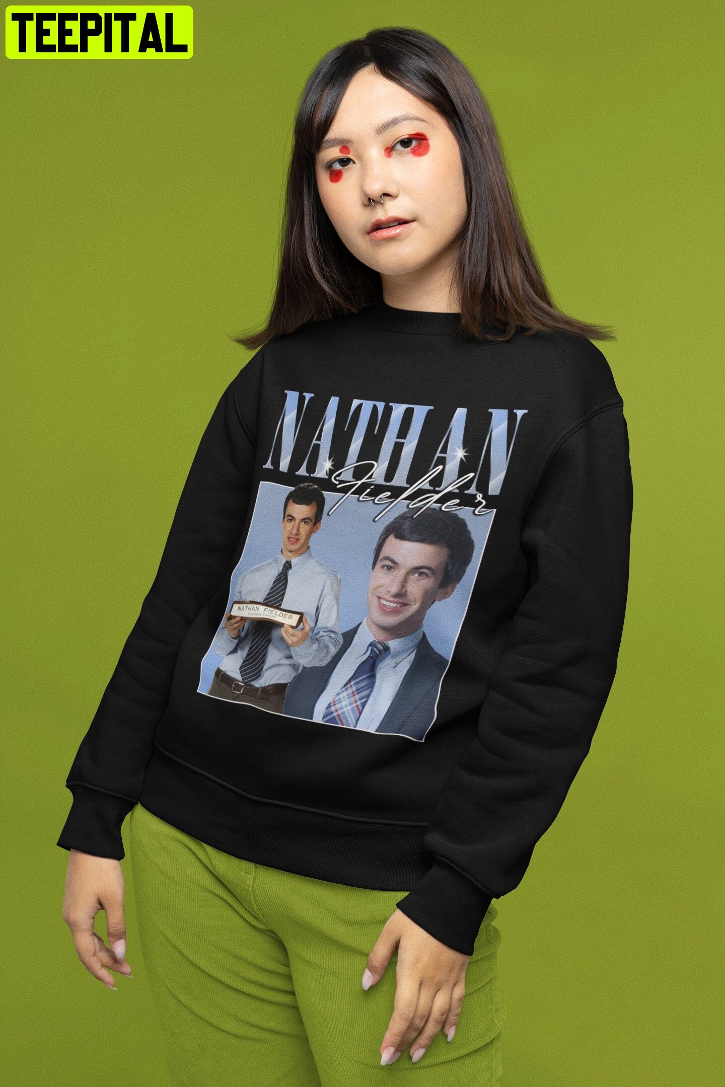 Nathan Fielder Nathan Fielder And Her Nathan Fielder Retro Design Sweatshirt Nathan Fielder Nathan Fielder And Her Nathan Fielder Retro Design Sweatshirt