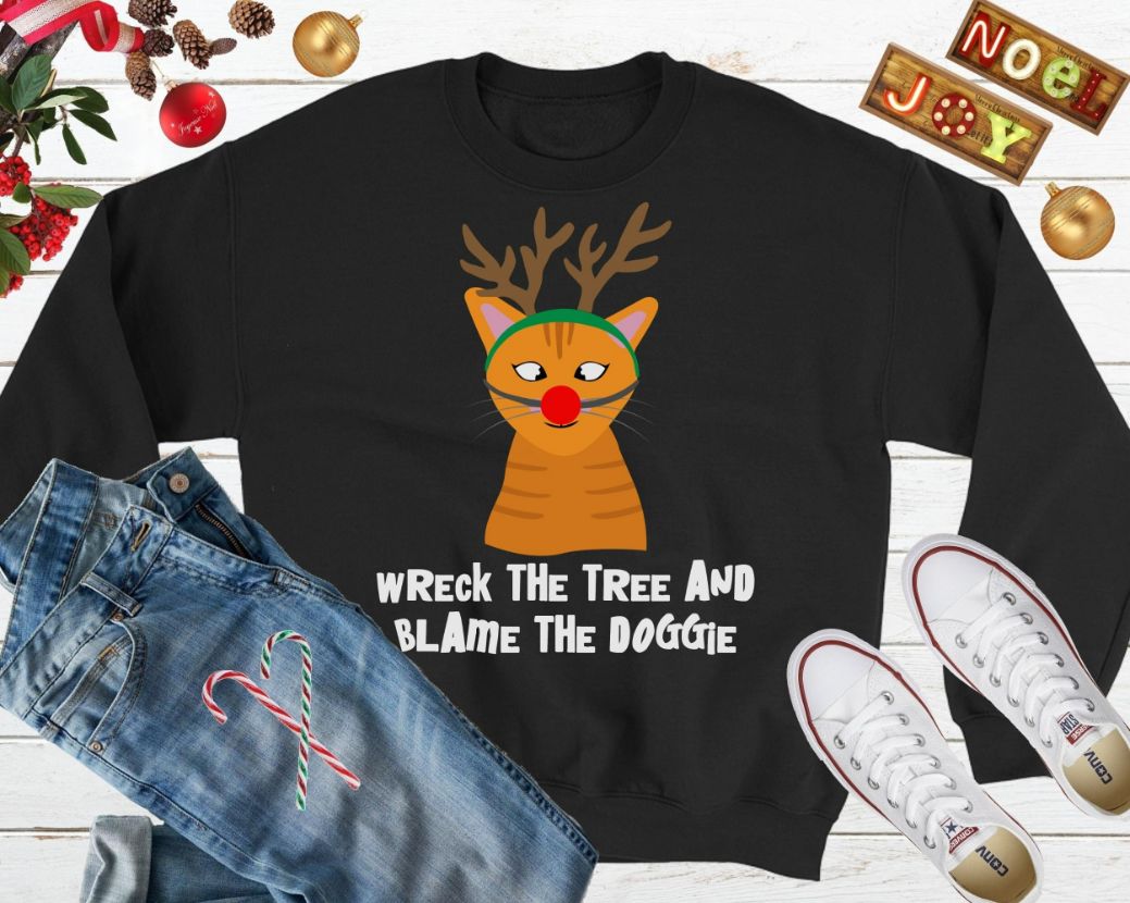Naughty Cat Xmas Sweater Naughty Cat Xmas Sweater