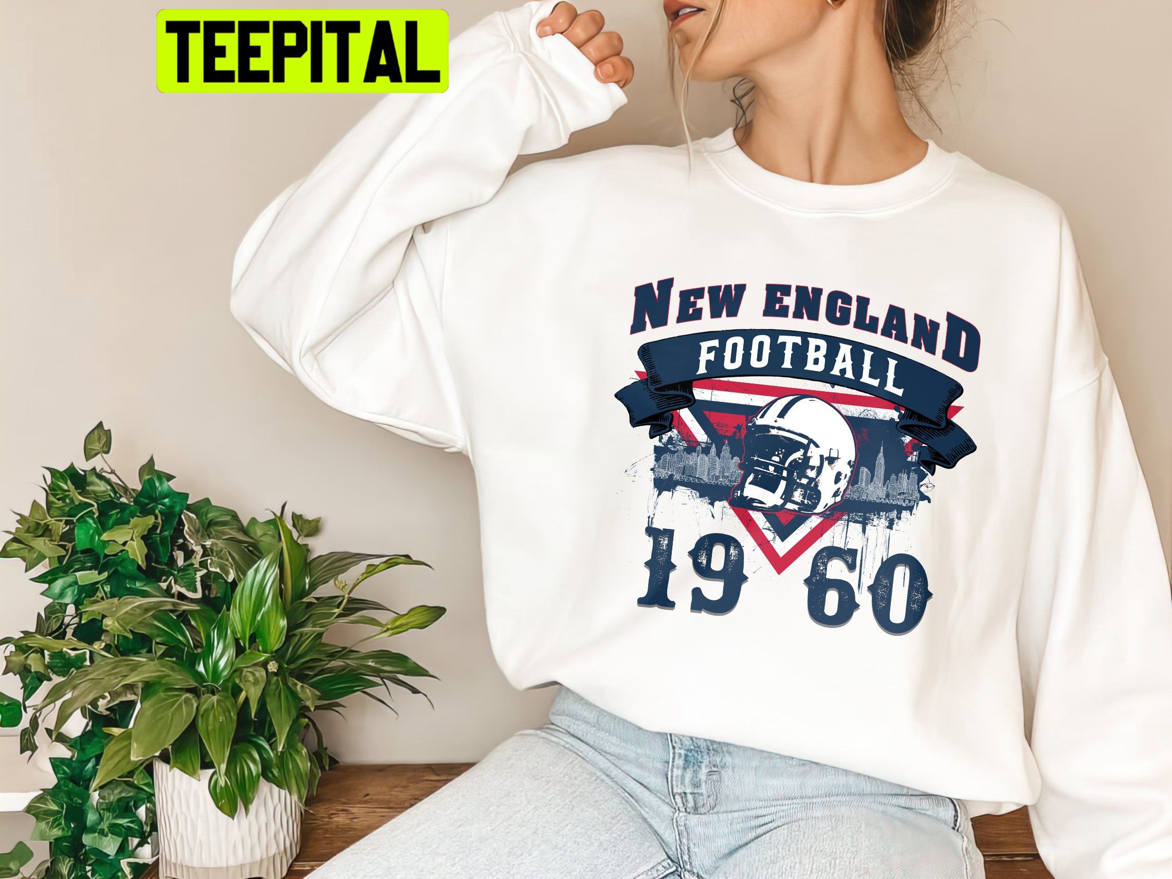 New England Football Retro Vintage Unisex Sweatshirt New England Football Retro Vintage Unisex Sweatshirt