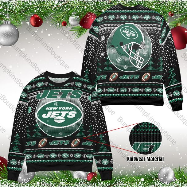 New York Jets Unisex Ugly Xmas 3D Sweater New York Jets Unisex Ugly Xmas 3D Sweater