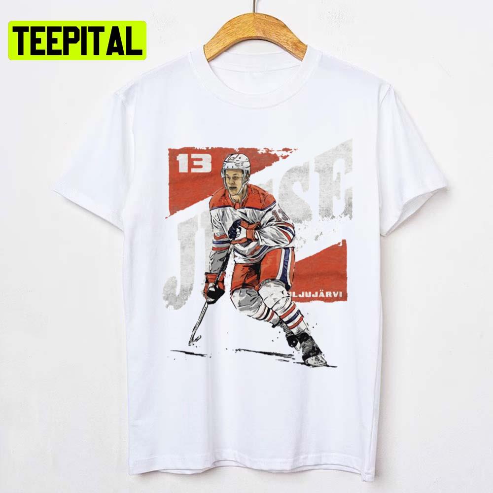 Number 13 Jesse Puljujarvi Ice Hockey Unisex T-Shirt Number 13 Jesse Puljujarvi Ice Hockey Unisex T-Shirt