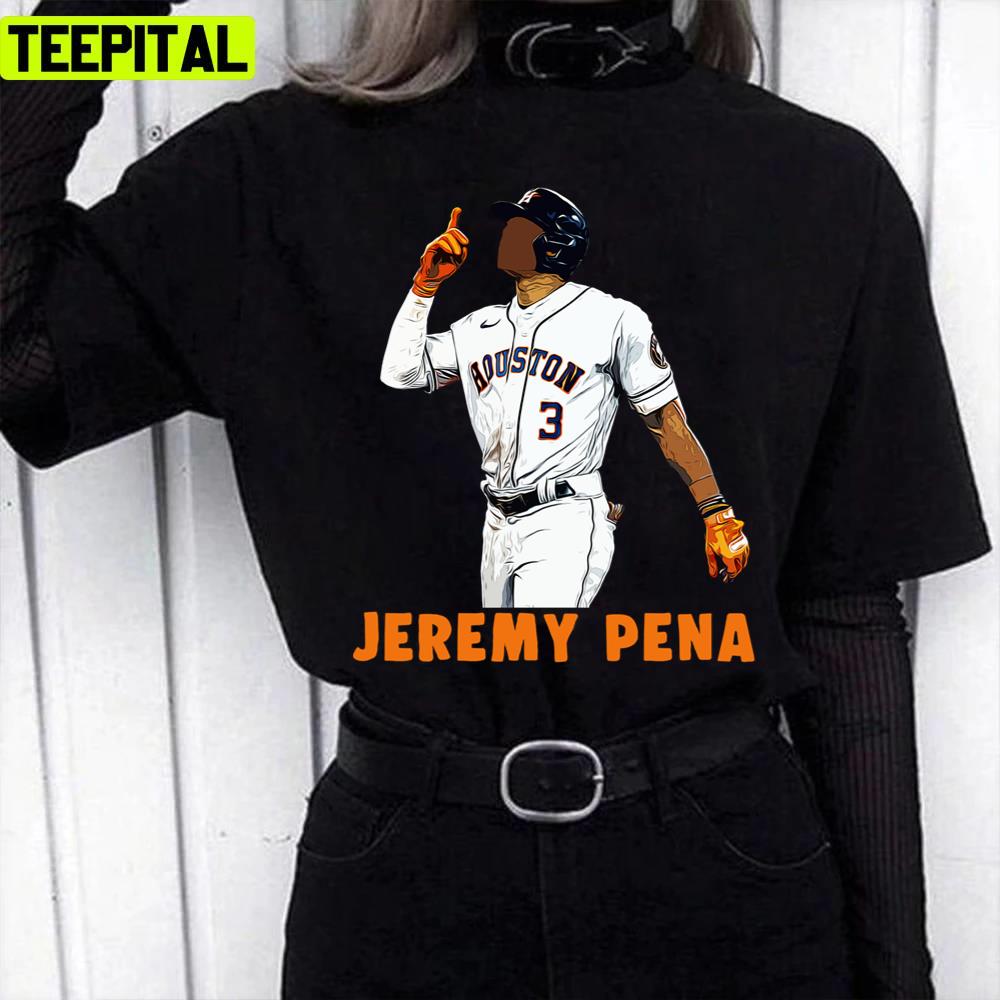 Number 3 Jeremy Pena Celebration Houston Astros Unisex T-Shirt Number 3 Jeremy Pena Celebration Houston Astros Unisex T-Shirt