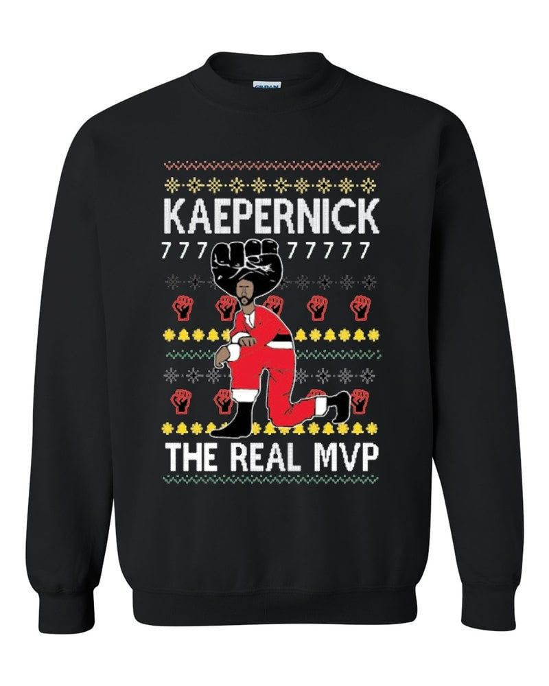 On Sale Today Kaepernick The Real MVP Xmas Sweater On Sale Today Kaepernick The Real MVP Xmas Sweater