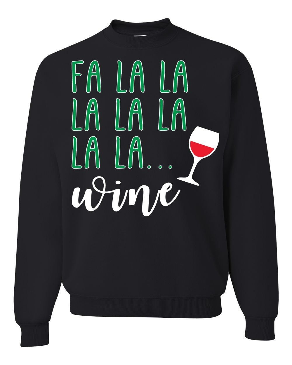 OnCoast Fa La La La Wine Ugly Christmas Sweater Funny Ugly Christmas Sweater Holiday Gift OnCoast Fa La La La Wine Ugly Christmas Sweater Funny Ugly Christmas Sweater Holiday Gift