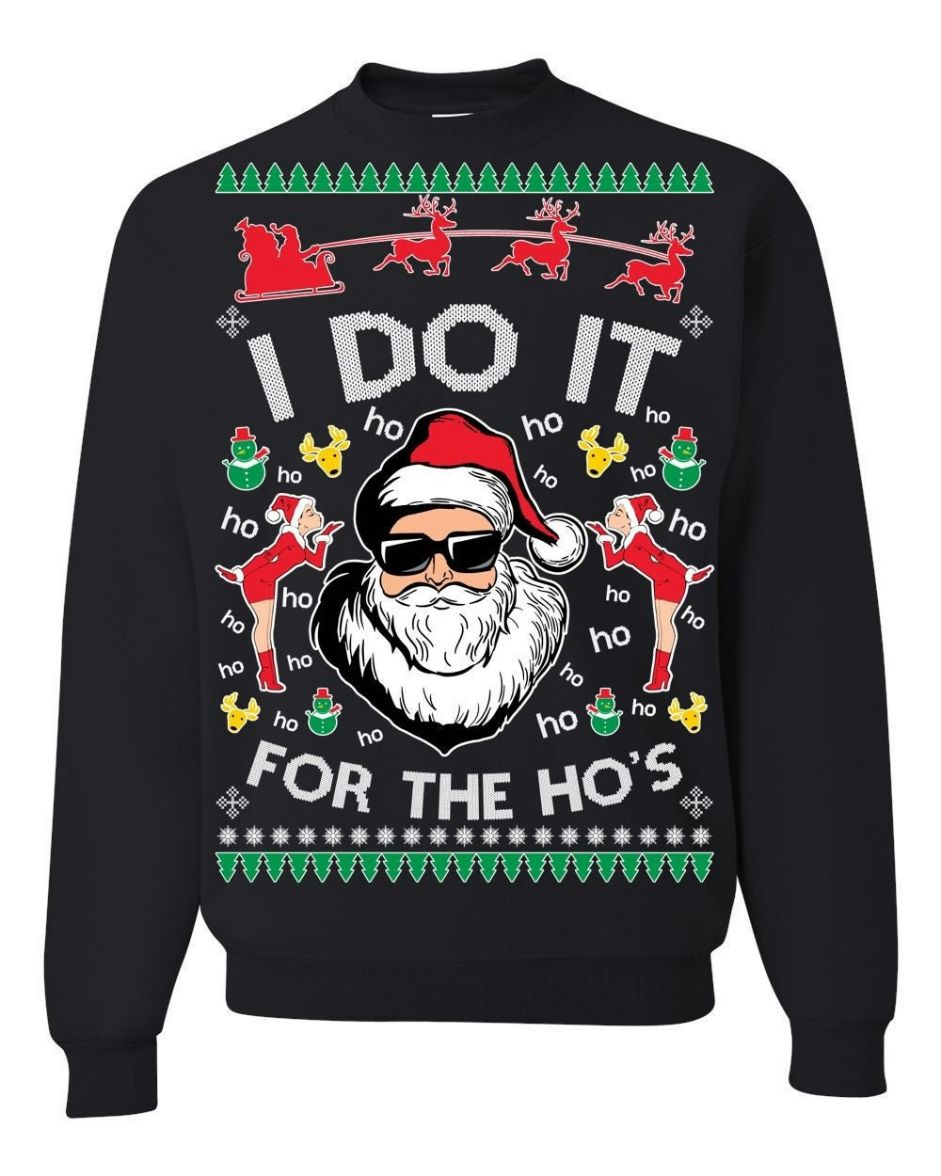 OnCoast I Do It For The Ho's Ugly Christmas Sweater OnCoast I Do It For The Ho's Ugly Christmas Sweater