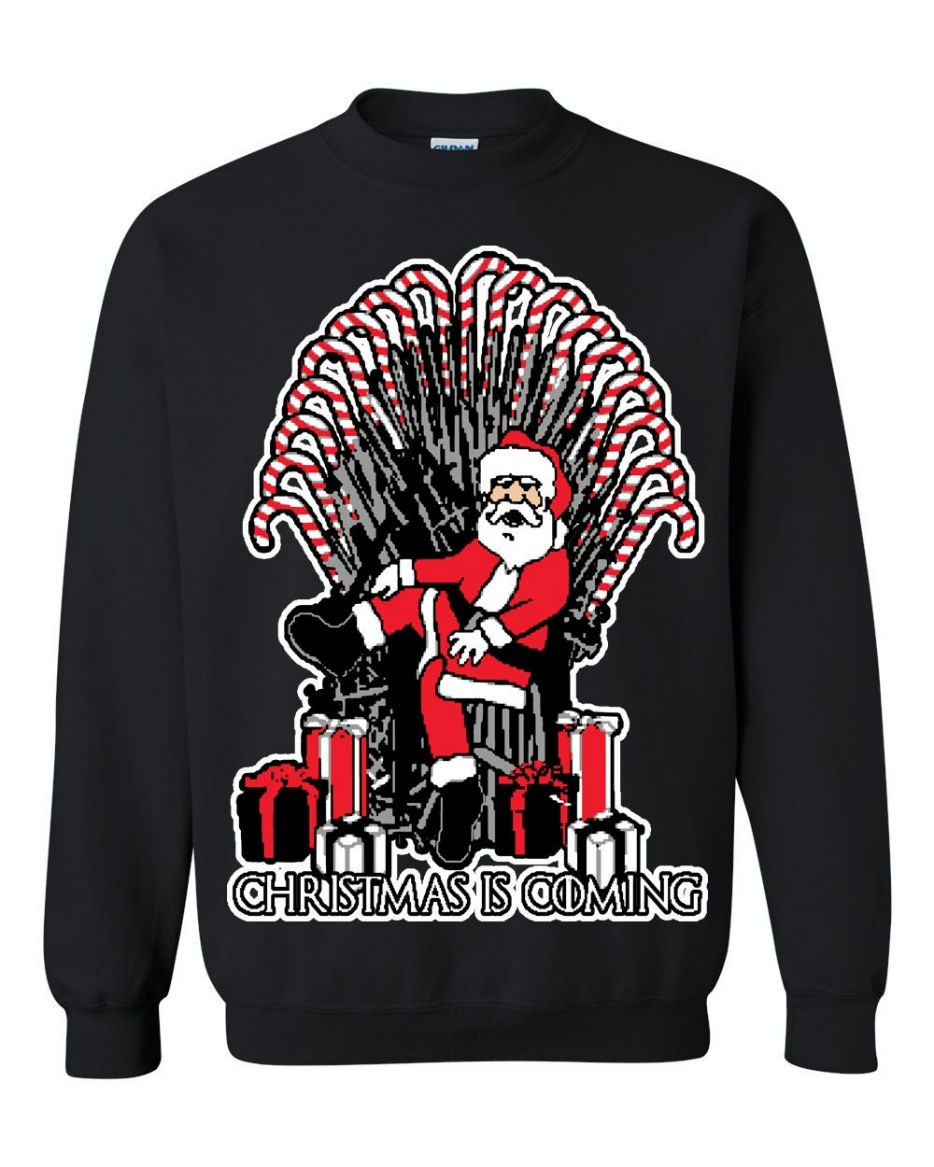 OnCoast Santa Christmas Is Coming Ugly Sweater OnCoast Santa Christmas Is Coming Ugly Sweater