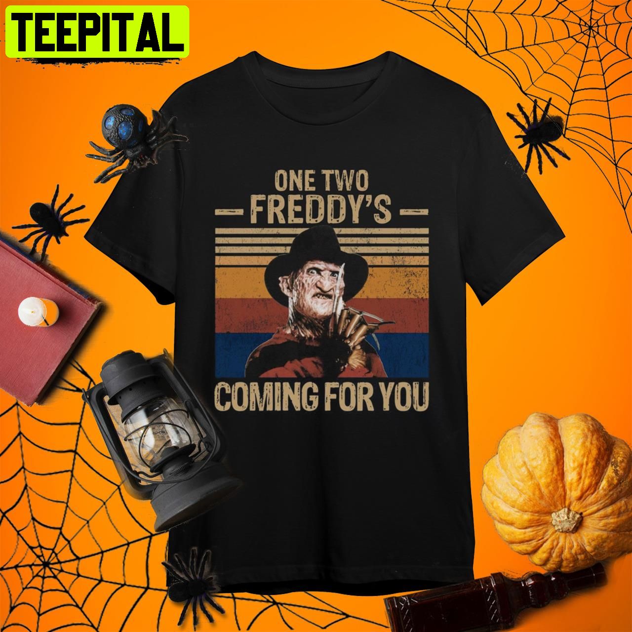 One Two Freddys Coming For You Freddy Krueger Retro Art Unisex T-Shirt One Two Freddys Coming For You Freddy Krueger Retro Art Unisex T-Shirt
