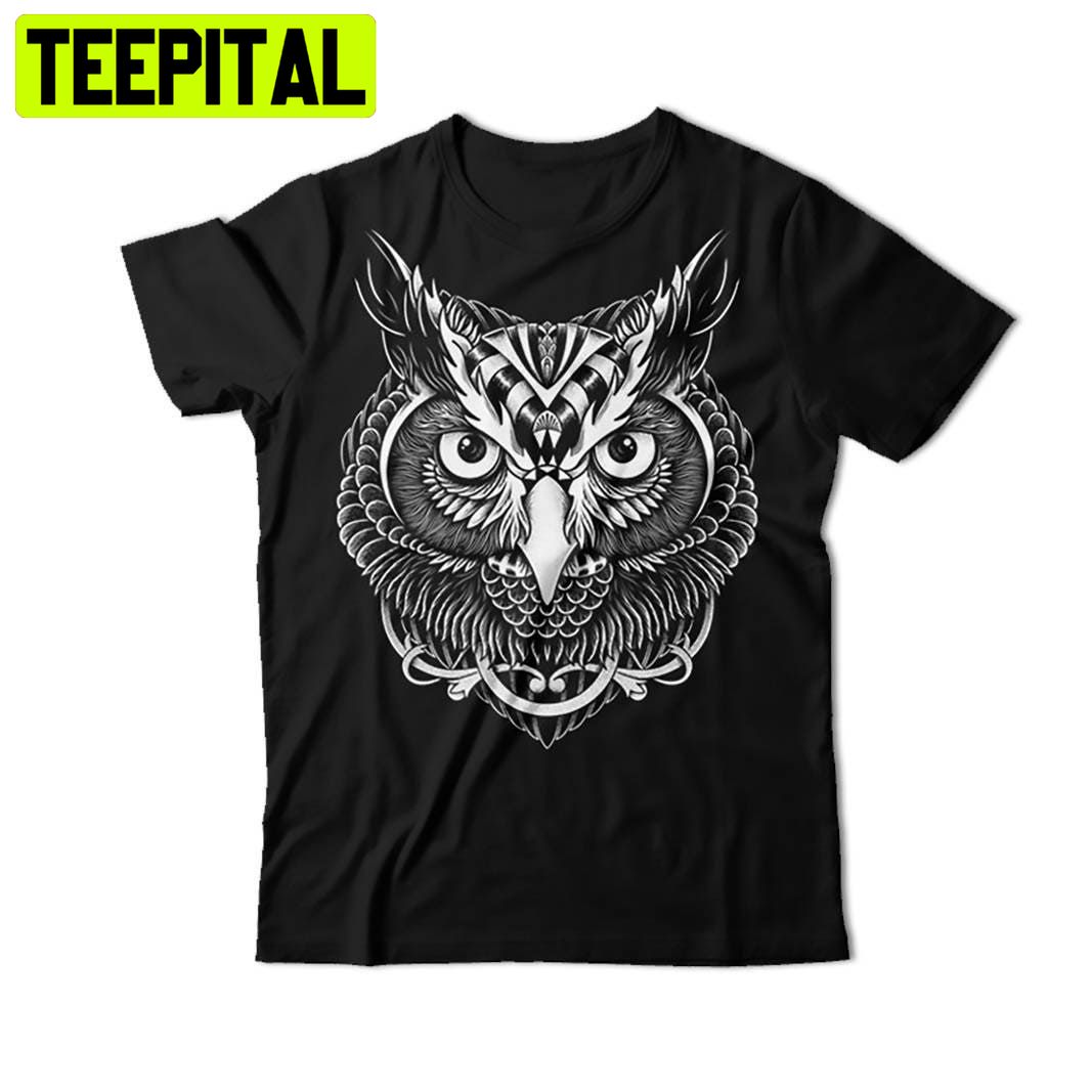 Owl Moon Halloween Trending Unisex Shirt Owl Moon Halloween Trending Unisex Shirt