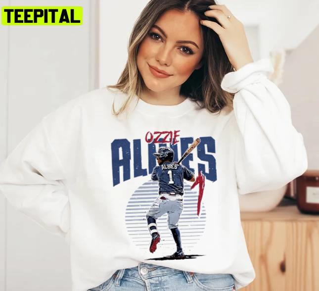 Ozzie Albies Retro Design Baseball Player Unisex T-Shirt Ozzie Albies Retro Design Baseball Player Unisex T-Shirt