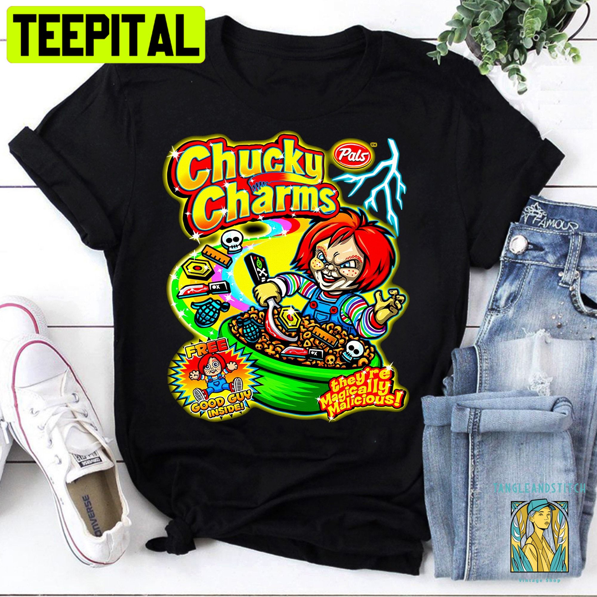Pals Chucky Charms Bride Of Chucky Halloween Trending Unisex T-Shirt Pals Chucky Charms Bride Of Chucky Halloween Trending Unisex T-Shirt