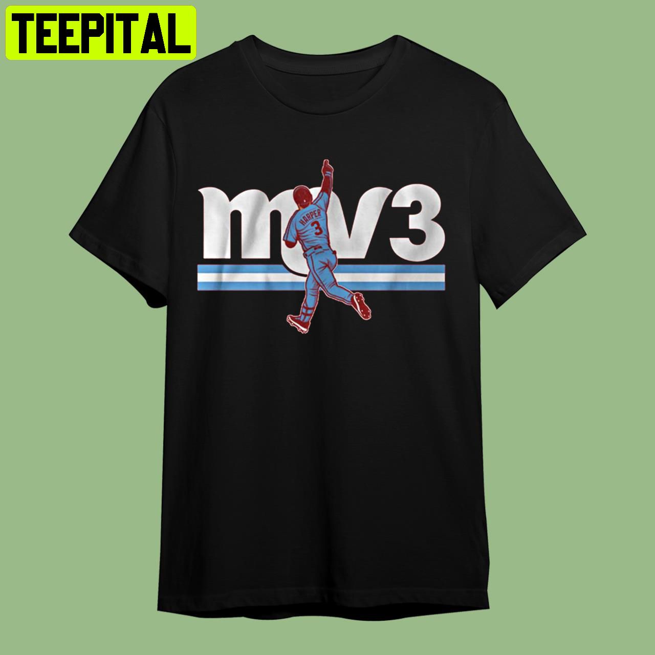 Philadelphia Phillies Bryce Harper Mv3 Retro Art Unisex T-Shirt Philadelphia Phillies Bryce Harper Mv3 Retro Art Unisex T-Shirt