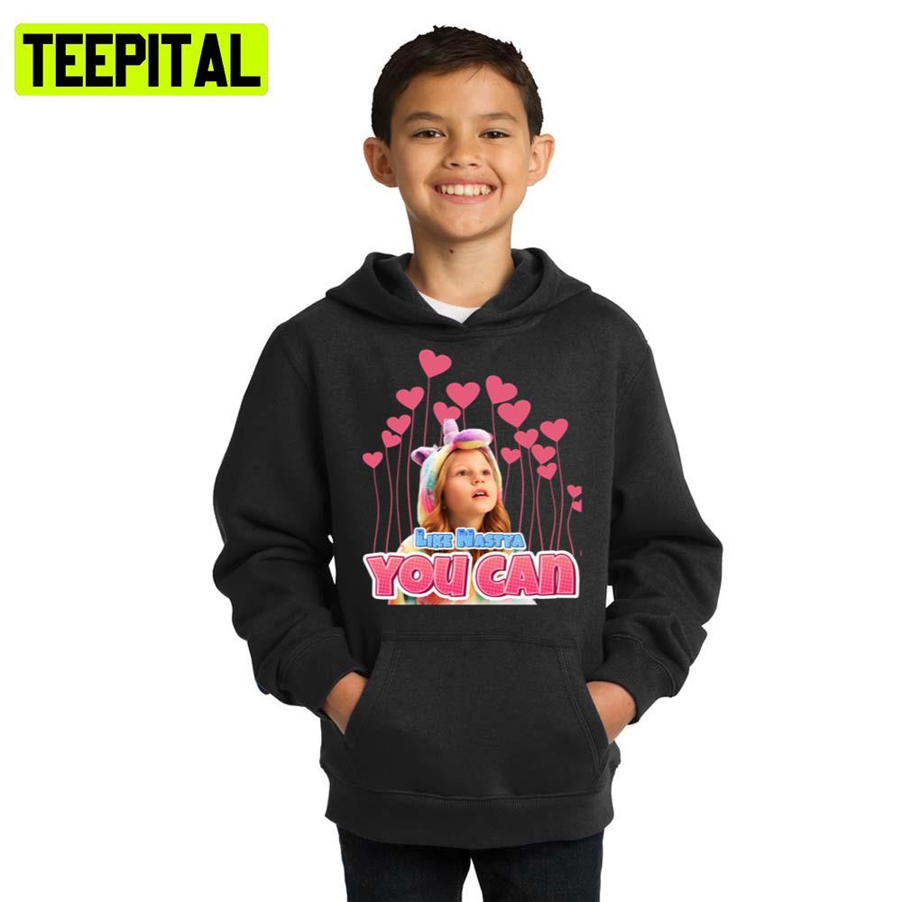 Pink Heart You Can Like Nastya Hoodie Pink Heart You Can Like Nastya Hoodie