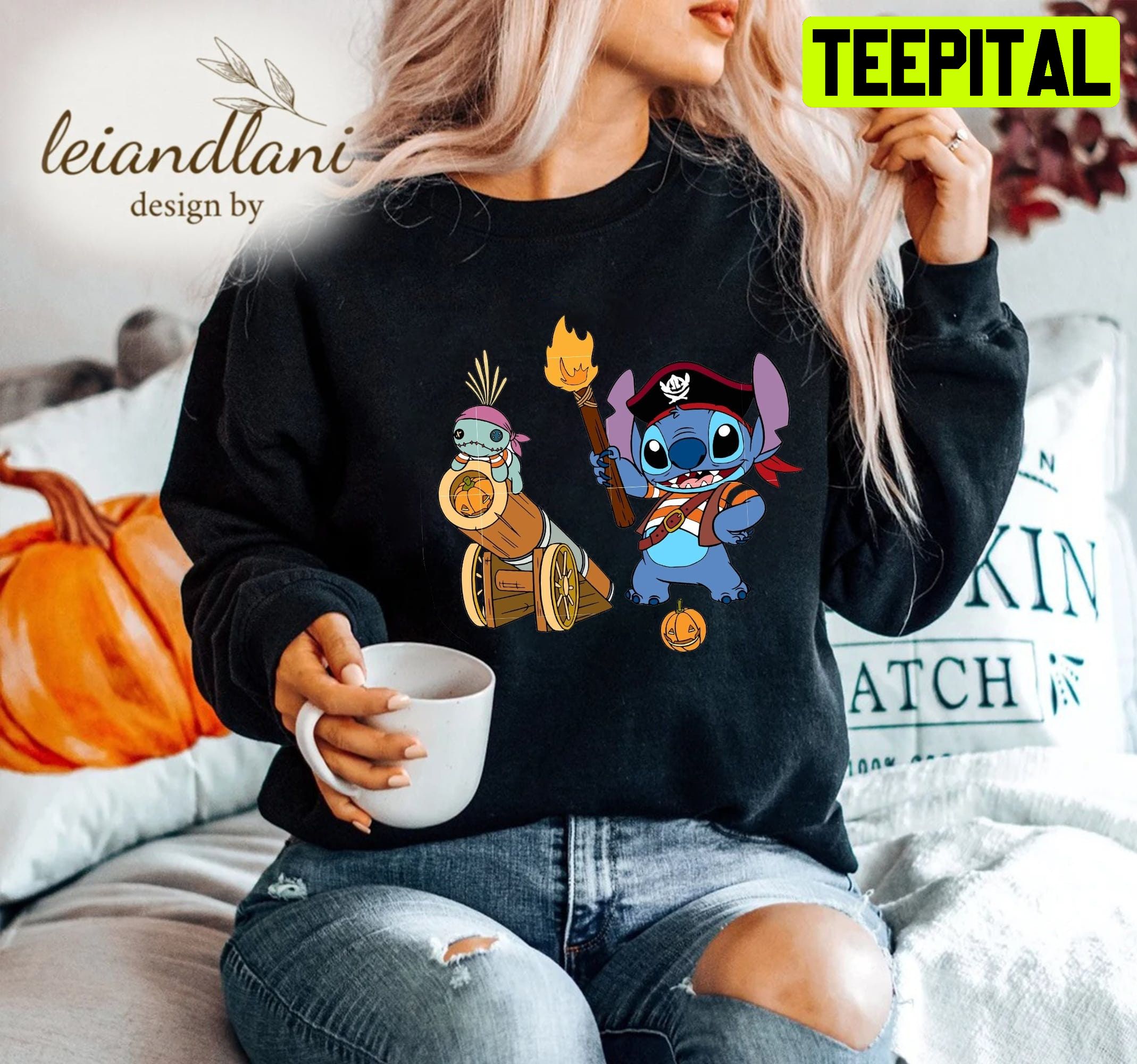 Pirates Haloween Trick Or Treat Stitch Halloween Sweatshirt Pirates Haloween Trick Or Treat Stitch Halloween Sweatshirt