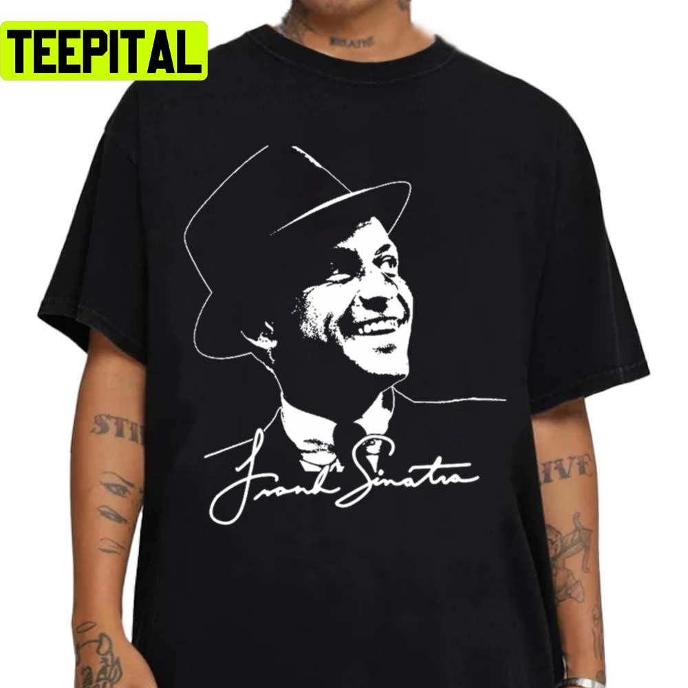 Portrait And Signature Frank Sinatra Jazz Unisex Sweatshirt Portrait And Signature Frank Sinatra Jazz Unisex Sweatshirt