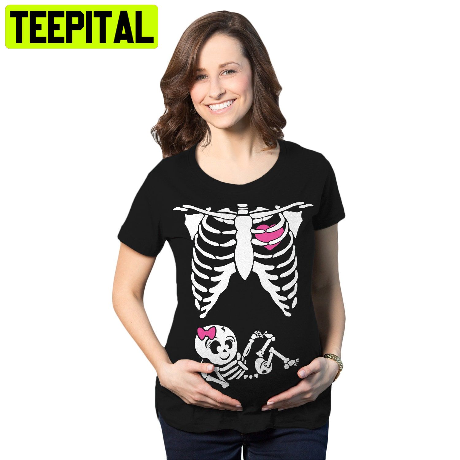 Pregnant Shirt Skeleton Baby Halloween Maternity Trending Unisex Shirt Pregnant Shirt Skeleton Baby Halloween Maternity Trending Unisex Shirt