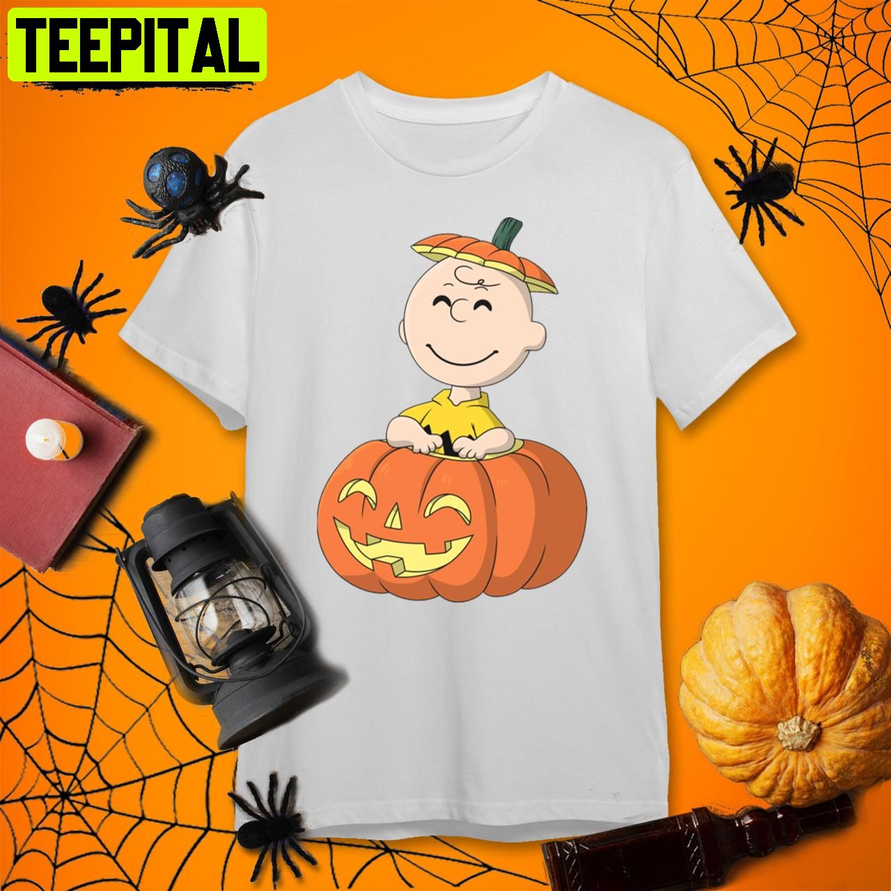 Pumpkin Patch Charlie Brown Funny Charlie Brown Halloween Retro Art Unisex T-Shirt Pumpkin Patch Charlie Brown Funny Charlie Brown Halloween Retro Art Unisex T-Shirt