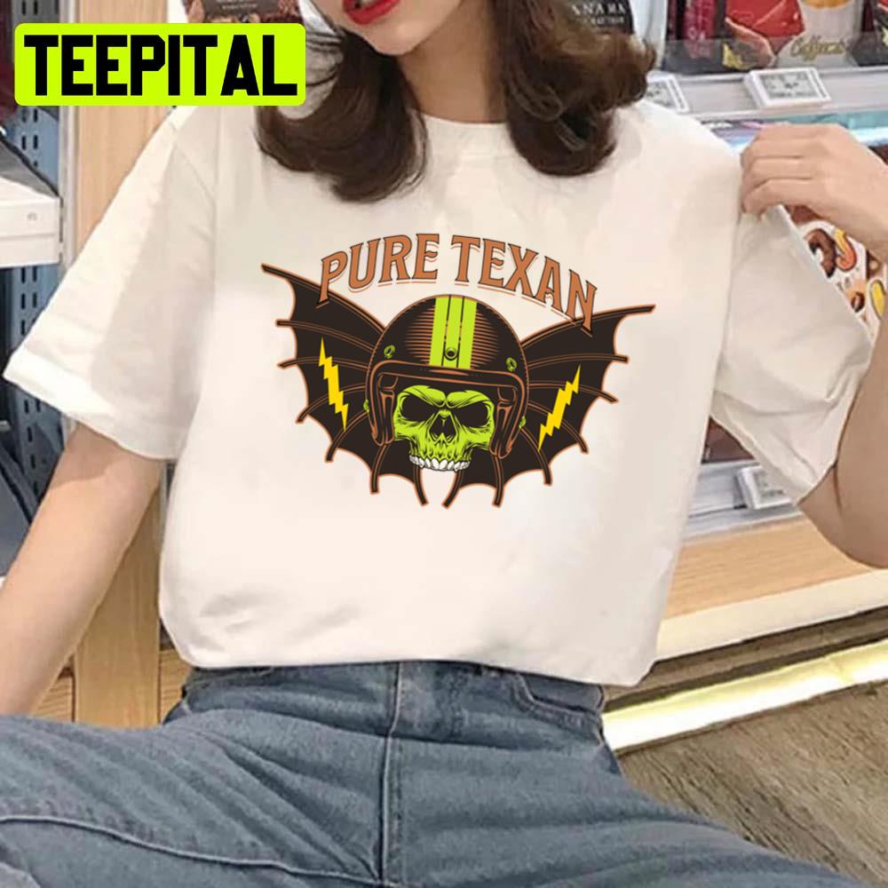 Pure Texan Skull Logo Art Unisex T-Shirt Pure Texan Skull Logo Art Unisex T-Shirt