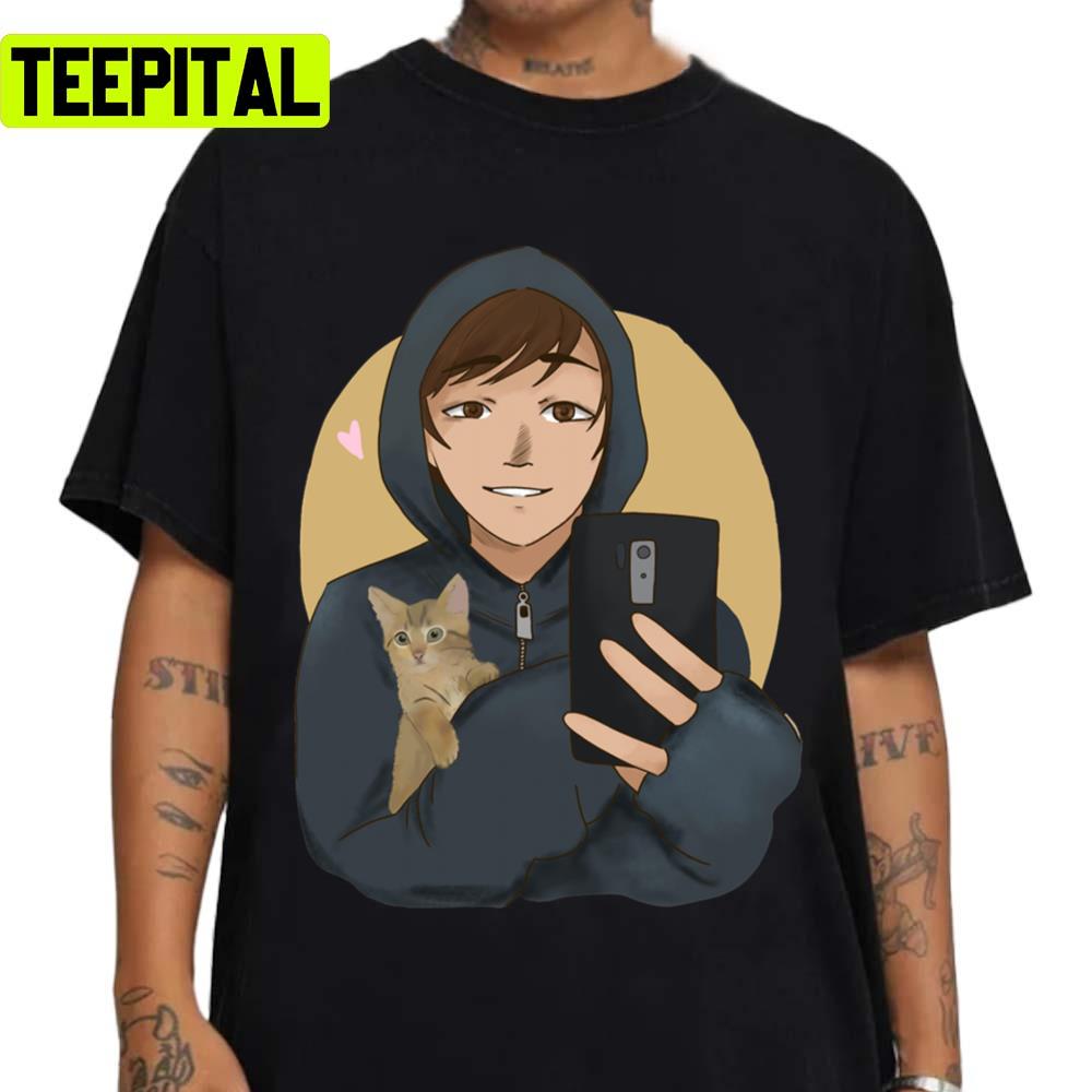 Quackity And His Cute Cat Streamer Unisex Sweatshirt Quackity And His Cute Cat Streamer Unisex Sweatshirt