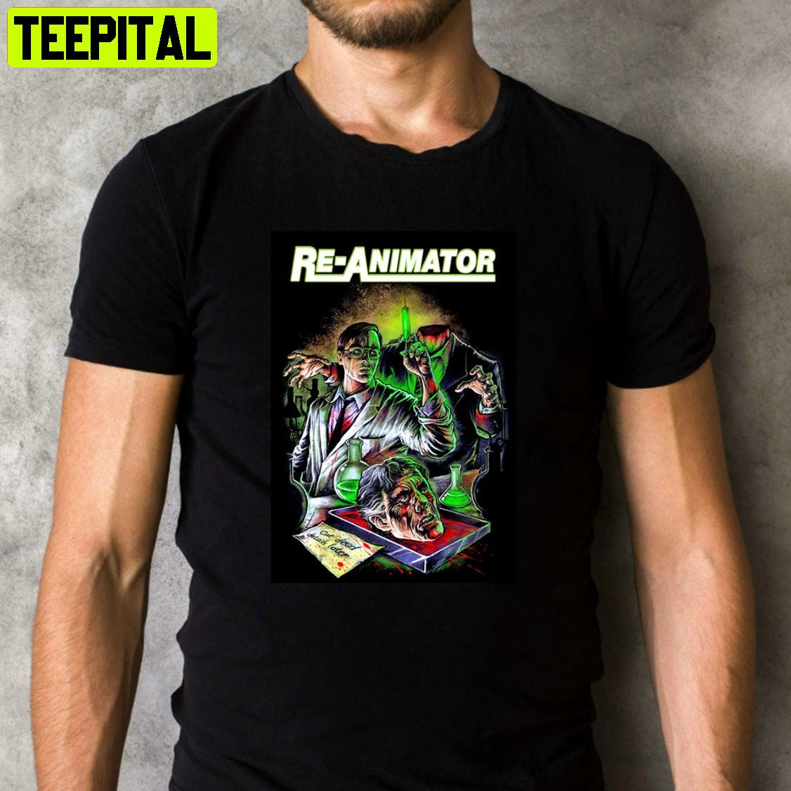 Re Animator 1985 Horror Scary Movie Retro Design T-Shirt Re Animator 1985 Horror Scary Movie Retro Design T-Shirt