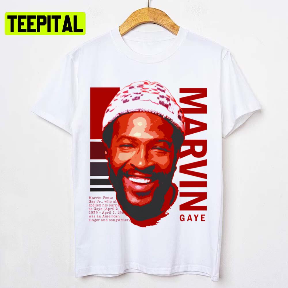 Red Portrait Art Marvin Gaye Tutu Off Unisex T-Shirt Red Portrait Art Marvin Gaye Tutu Off Unisex T-Shirt