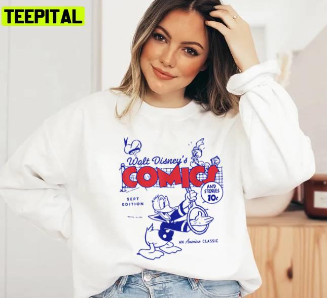 Retro Design Donald Duck Comic Cover Unisex T-Shirt Retro Design Donald Duck Comic Cover Unisex T-Shirt