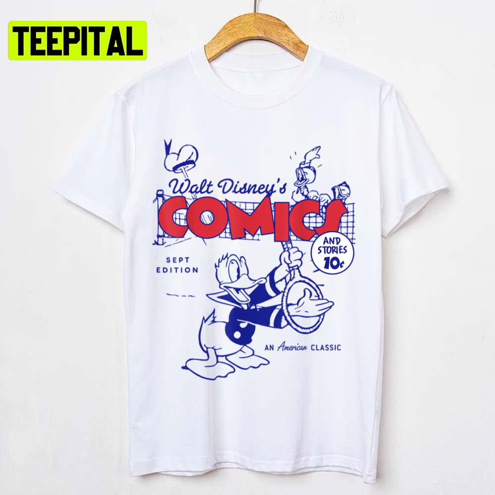 Retro Design Donald Duck Comic Cover Unisex T-Shirt Retro Design Donald Duck Comic Cover Unisex T-Shirt