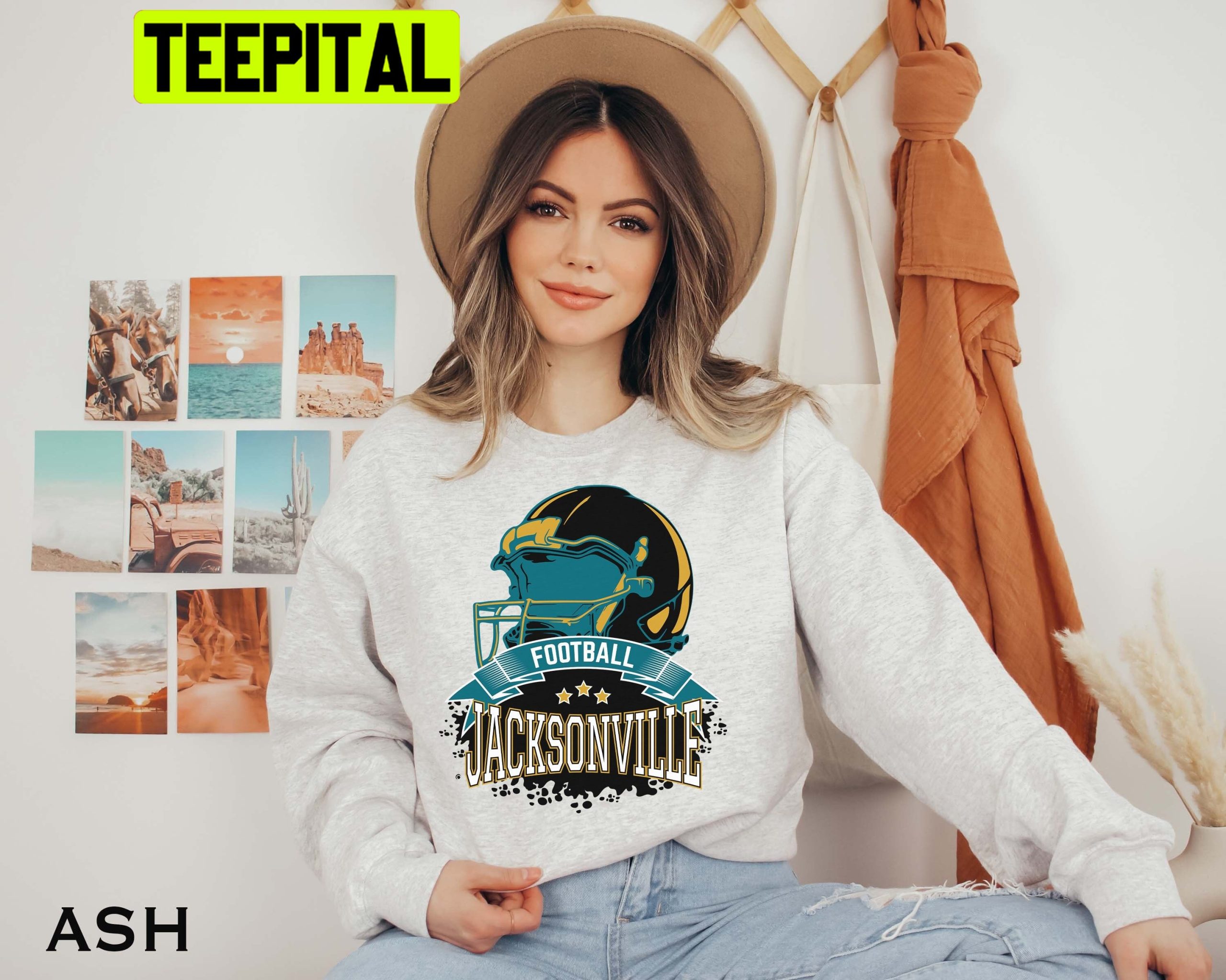 Retro Jacksonville Football Unisex Sweatshirt Retro Jacksonville Football Unisex Sweatshirt