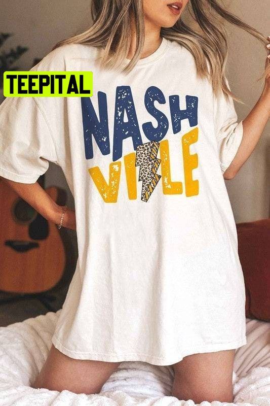 Retro Nashville Music City Graphic Trending Unisex T-Shirt Retro Nashville Music City Graphic Trending Unisex T-Shirt