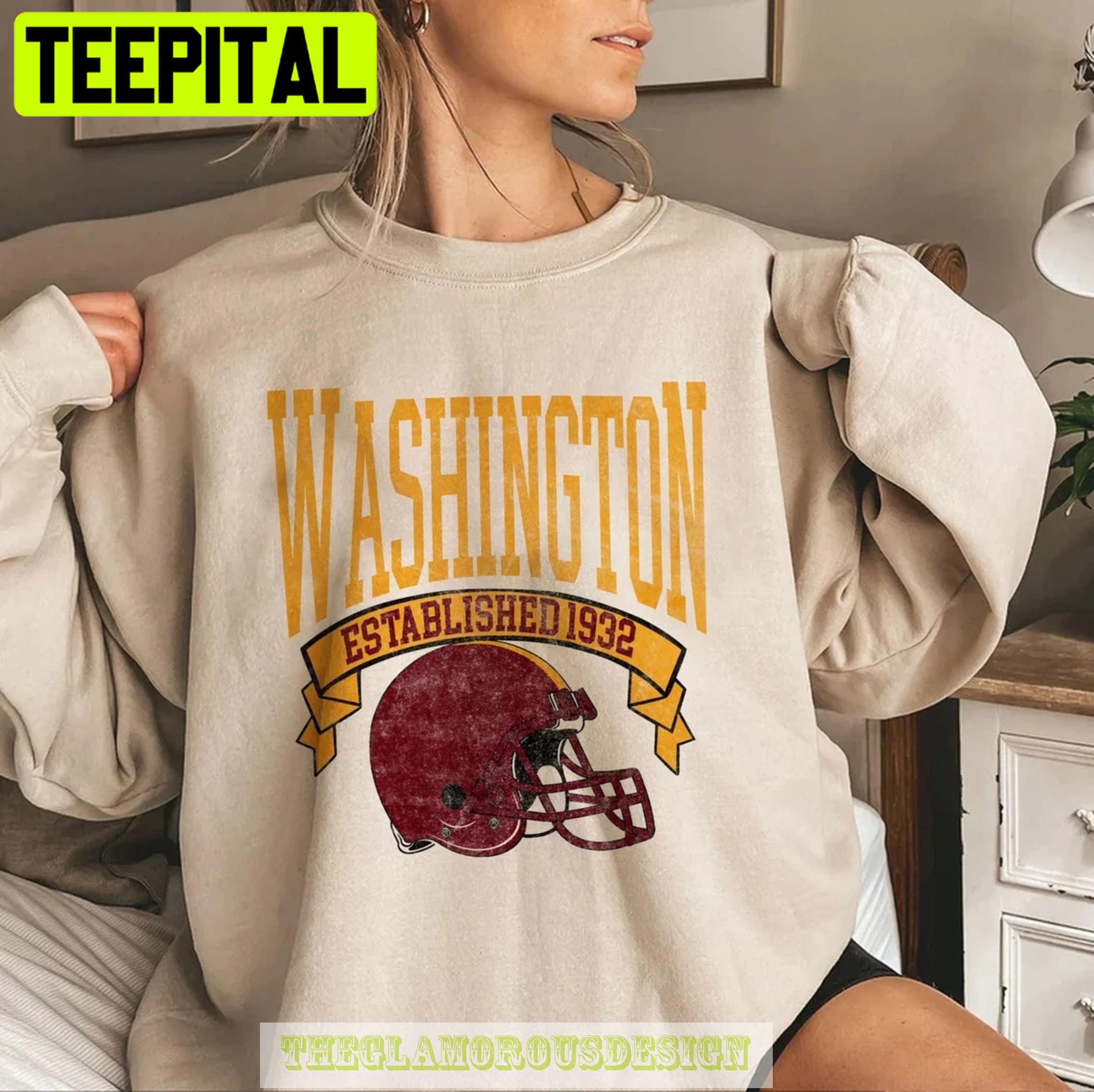 Retro Vintage Washington Football Unisex Sweatshirt Retro Vintage Washington Football Unisex Sweatshirt