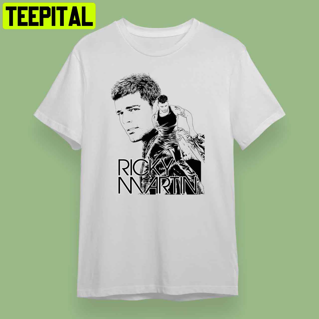 Ricky Martin 1999 Under License To Winterland 90s Retro Art Unisex T-Shirt Ricky Martin 1999 Under License To Winterland 90s Retro Art Unisex T-Shirt