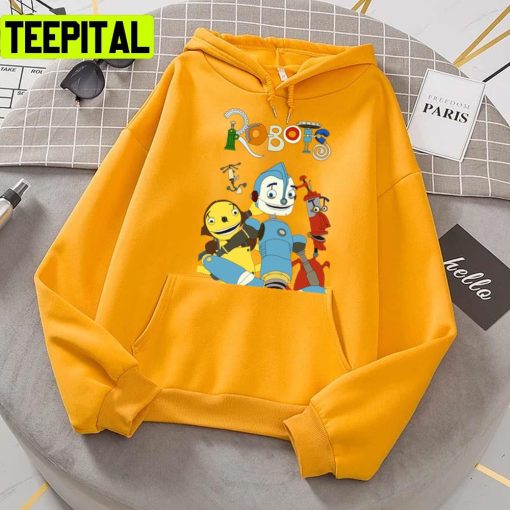 Robots Cute Retro Cartoon Unisex T-Shirt