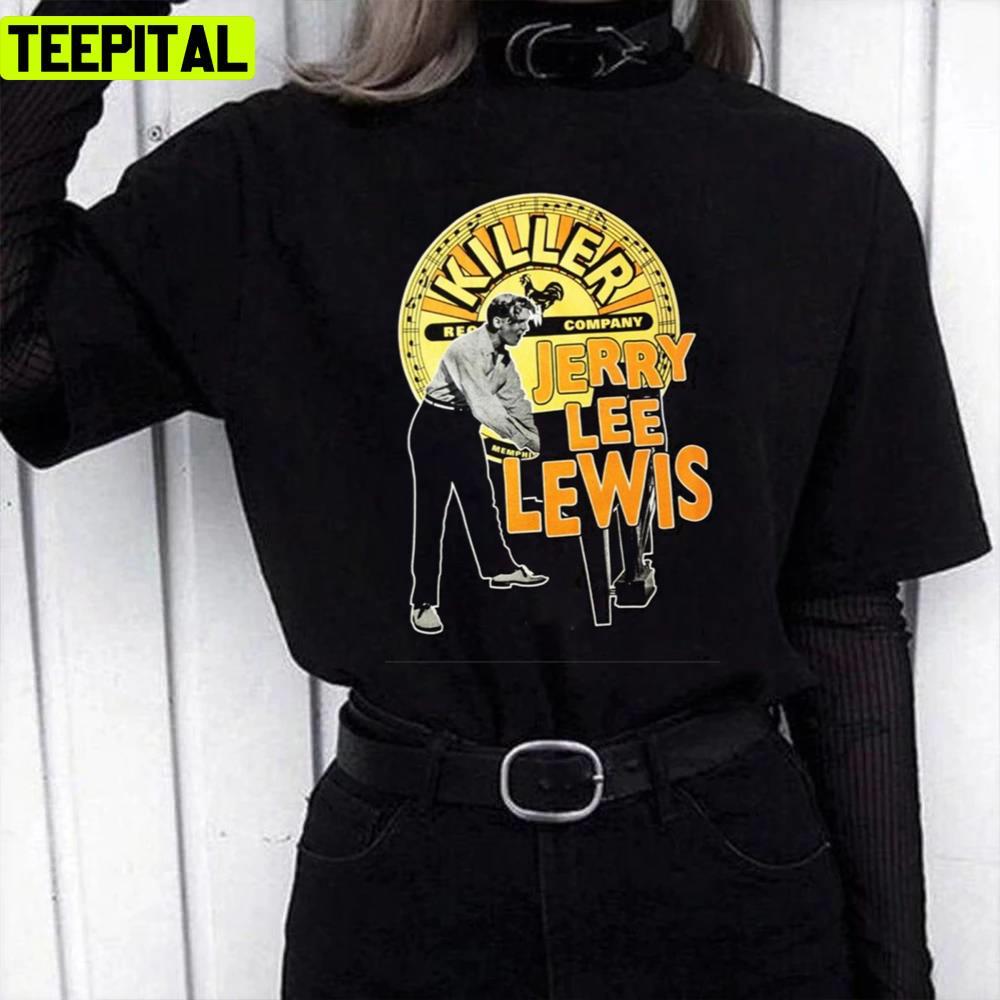 Rockabilly Vintage Art The Killer Jerry Lee Lewis Unisex T-Shirt Rockabilly Vintage Art The Killer Jerry Lee Lewis Unisex T-Shirt