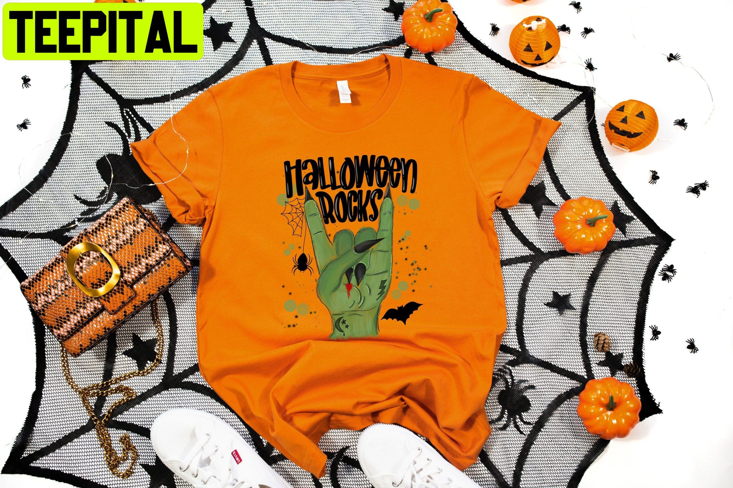 Rocks Rockn Roll Comfort Colors Retro 2022 Shir Trick Treat Unisex T-Shirt Rocks Rockn Roll Comfort Colors Retro 2022 Shir Trick Treat Unisex T-Shirt