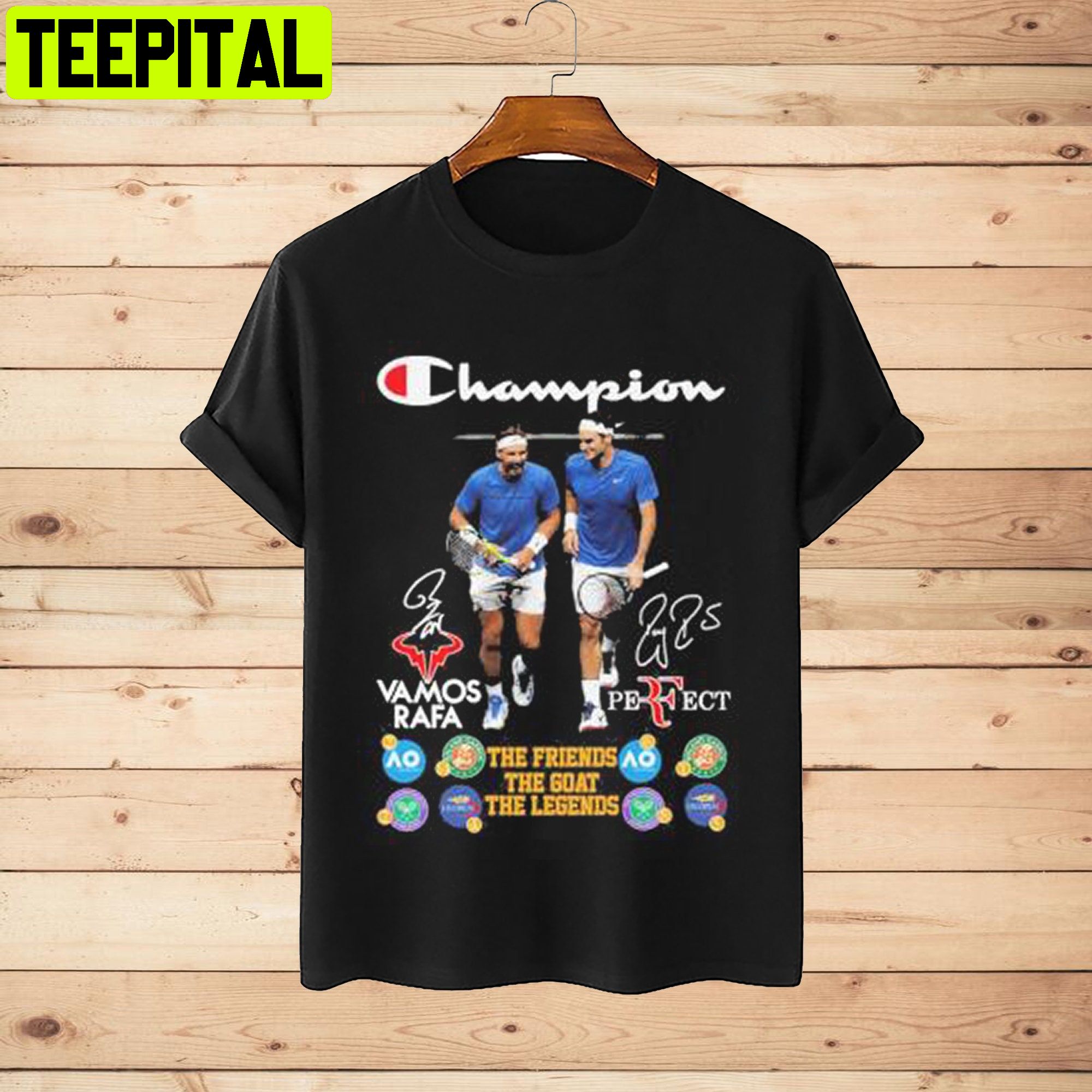Roger Federer And Rafael Nadal Thanks For All The Countless Unisex T-Shirt Roger Federer And Rafael Nadal Thanks For All The Countless Unisex T-Shirt