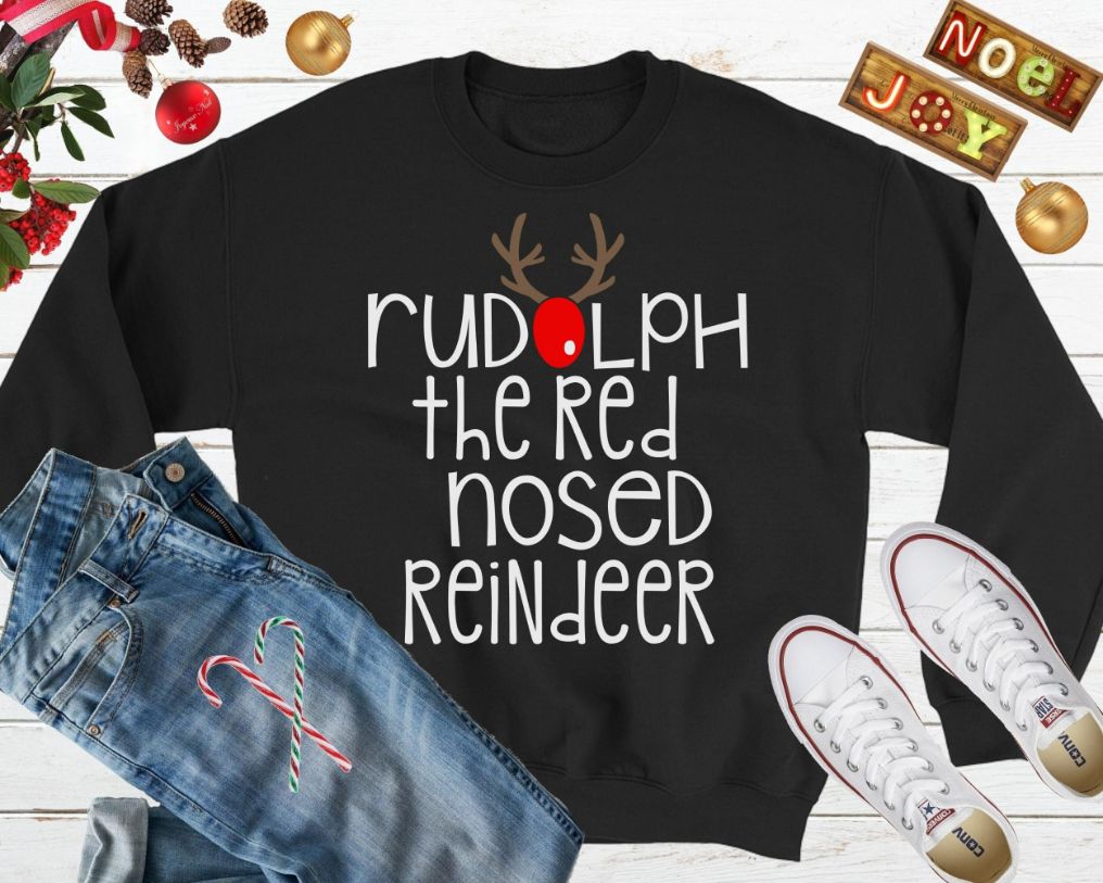 Rudolph The Red Nosed Reindeer Ugly Christmas Sweater Rudolph The Red Nosed Reindeer Ugly Christmas Sweater