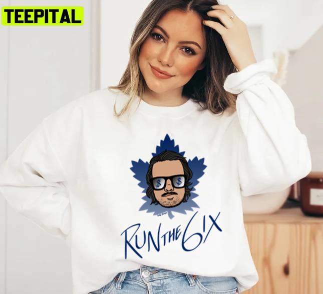 Run The 6ix Auston Matthew Ice Hockey Toronto Mapel Leafs Unisex T-Shirt Run The 6ix Auston Matthew Ice Hockey Toronto Mapel Leafs Unisex T-Shirt