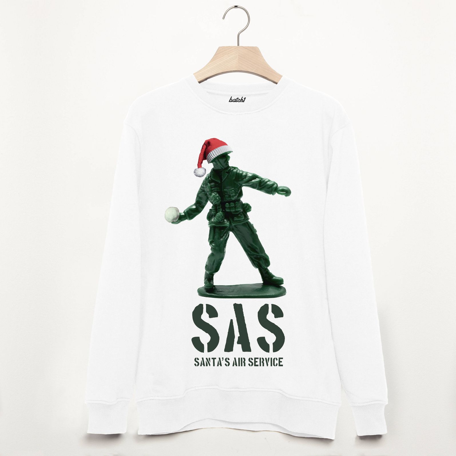 Sas Santa's Air Service Men's Christmas Sweatshirt Sas Santa's Air Service Men's Christmas Sweatshirt