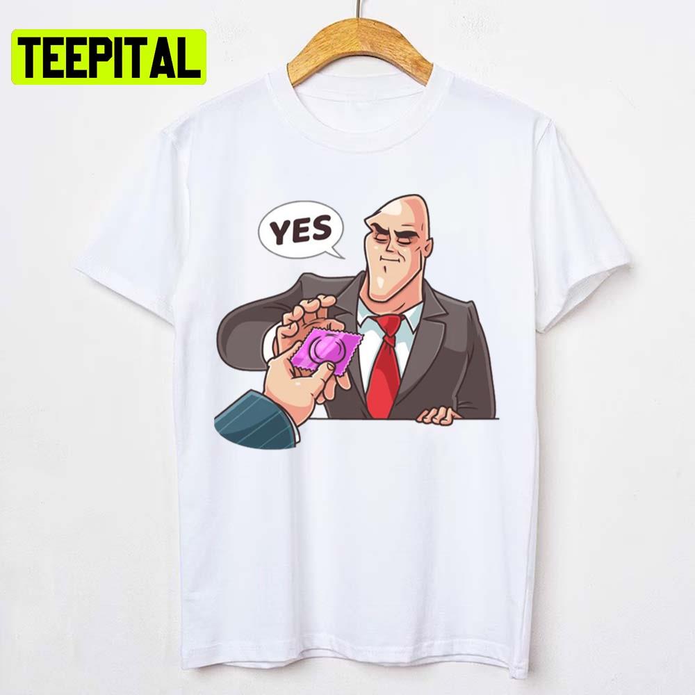 Say Yes To The Condom Pornhub Jhonny Sins Unisex T-Shirt Say Yes To The Condom Pornhub Jhonny Sins Unisex T-Shirt