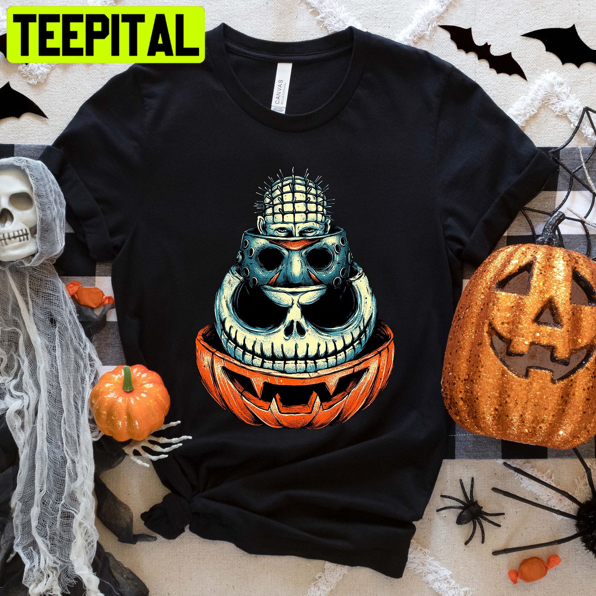 Scary Halloween Bad Guys Trending Unisex T-Shirt Scary Halloween Bad Guys Trending Unisex T-Shirt