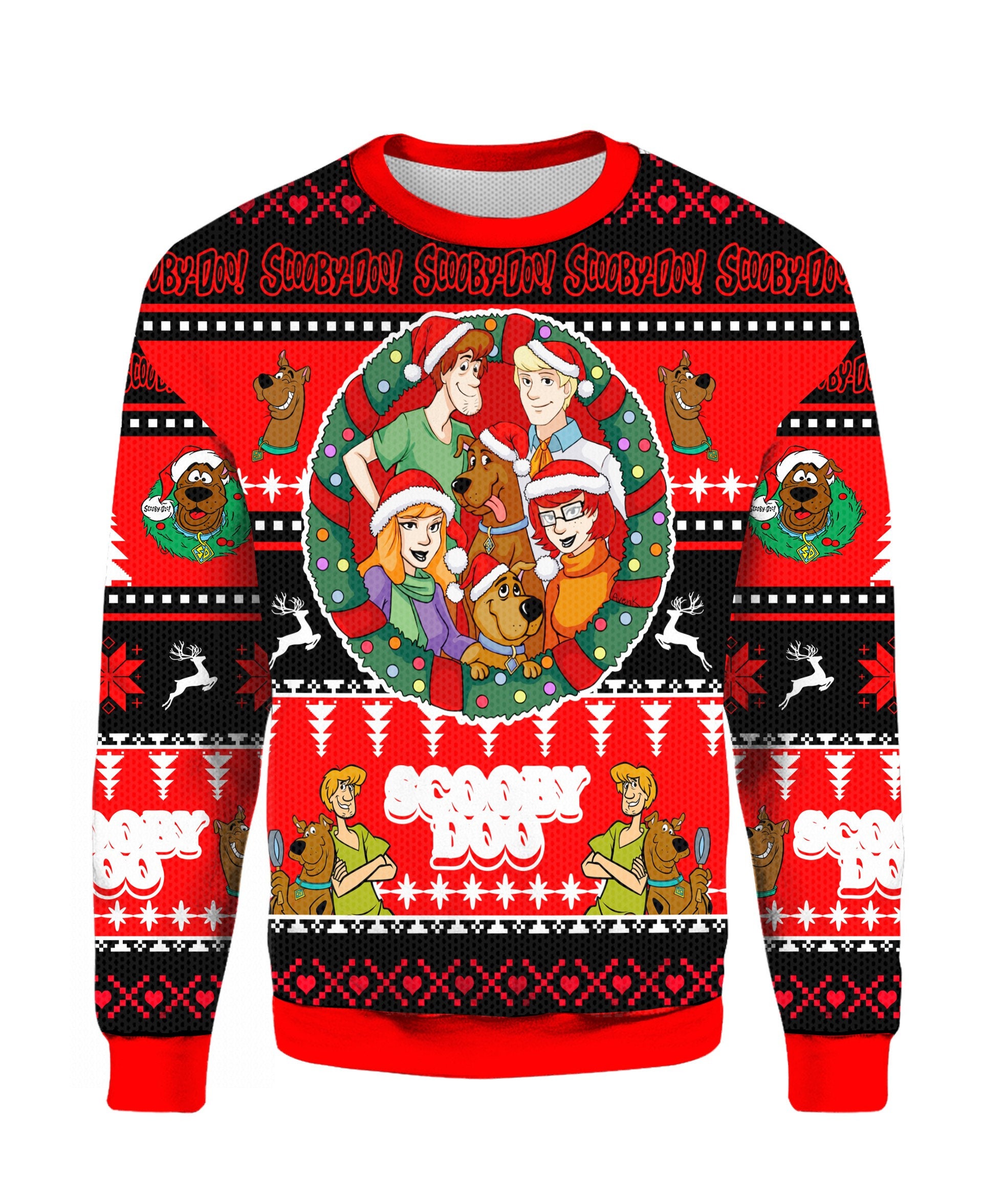 Scooby Doo Characters Ugly 3D Christmas Sweater Scooby Doo Characters Ugly 3D Christmas Sweater