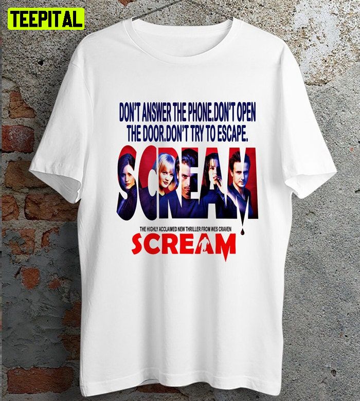 Scream Horror Film Retro Design T-Shirt Scream Horror Film Retro Design T-Shirt