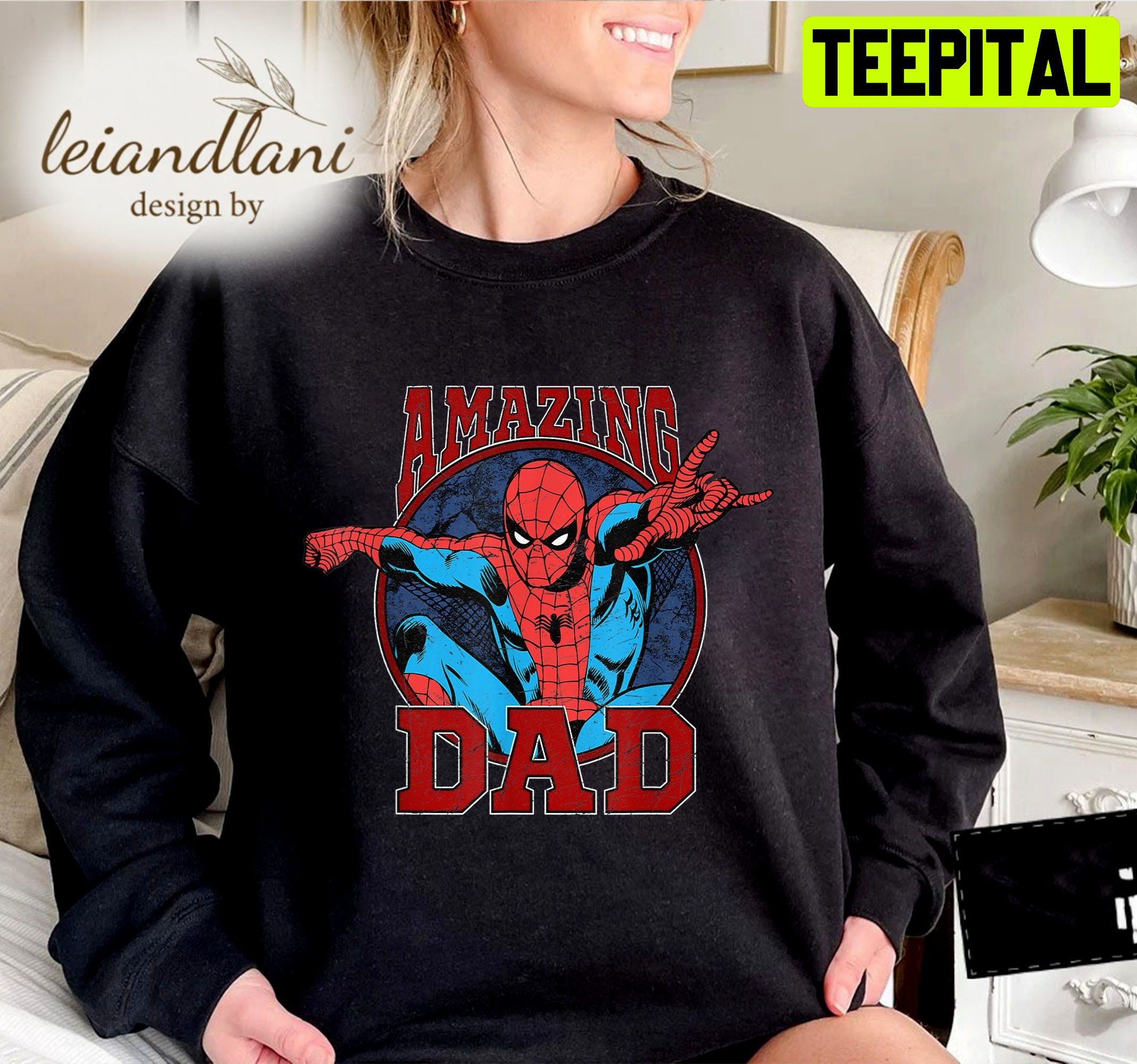 Spider Man Amazing Dad Graphi Marvel Avengers Sweatshirt Spider Man Amazing Dad Graphi Marvel Avengers Sweatshirt