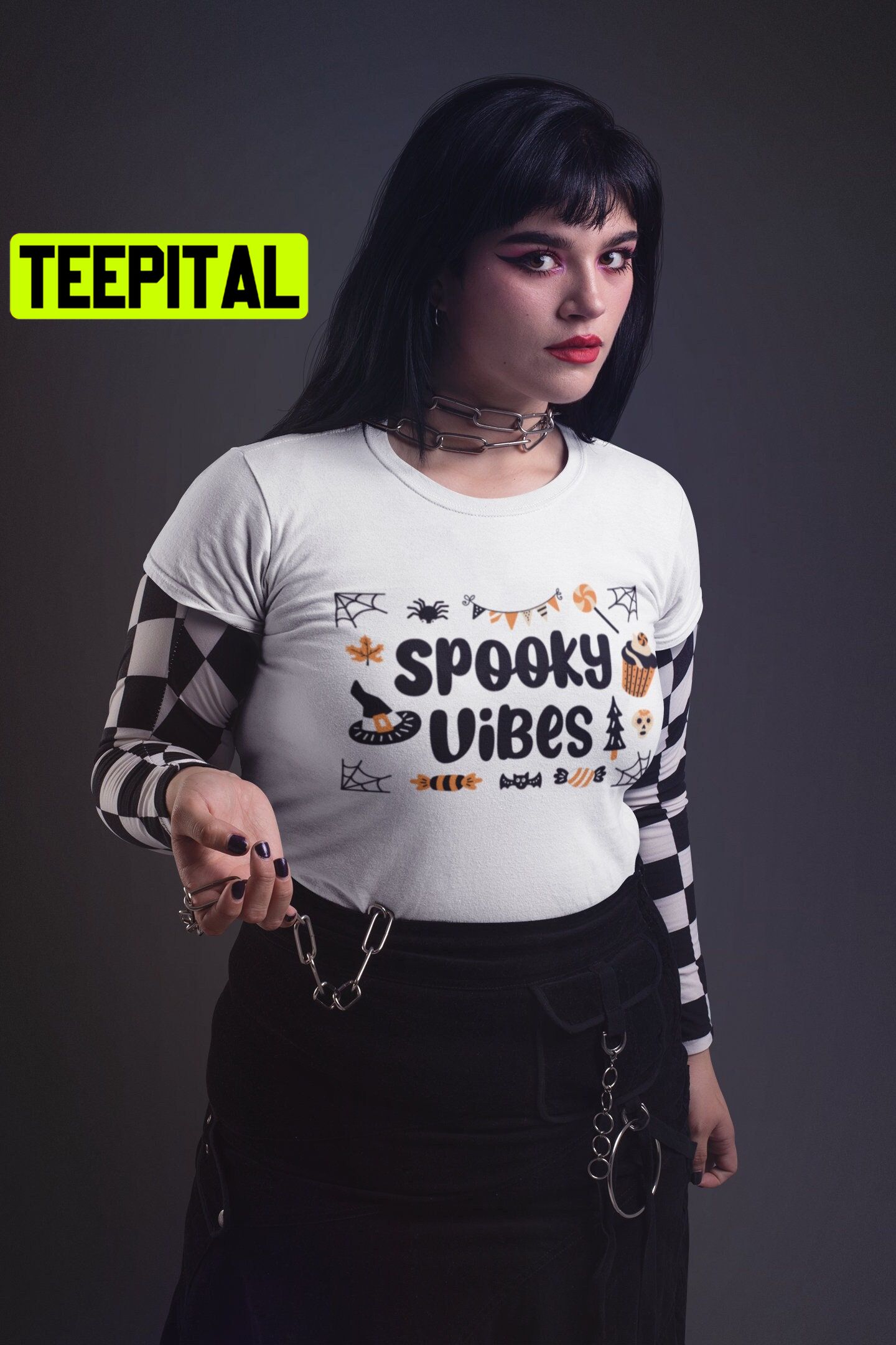 Spooky Vibes Kawaii Halloween Illustration Pastel Trending Unisex Shirt Spooky Vibes Kawaii Halloween Illustration Pastel Trending Unisex Shirt