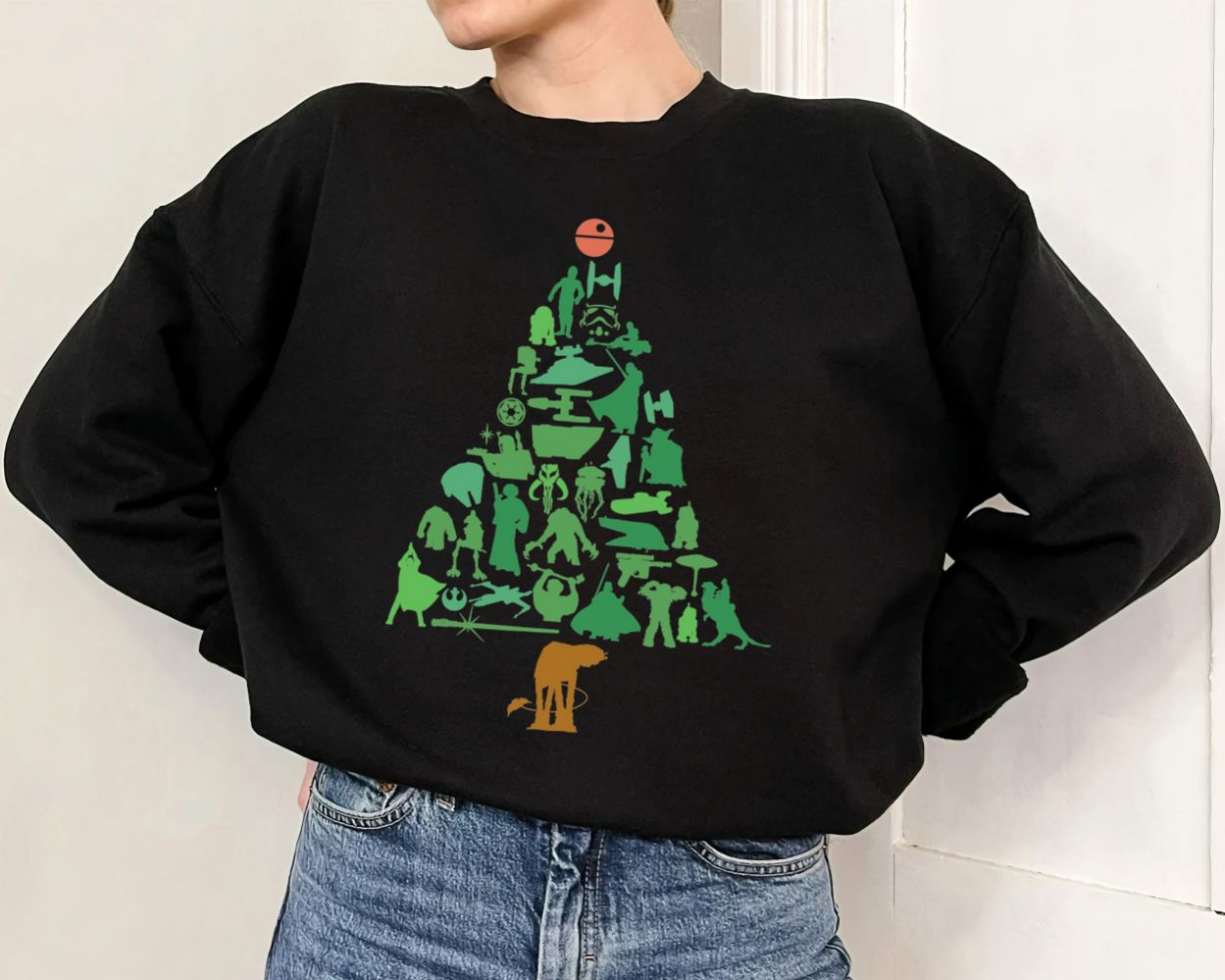 Star Wars Holiday Christmas Tree Sweatshirt Star Wars Holiday Christmas Tree Sweatshirt