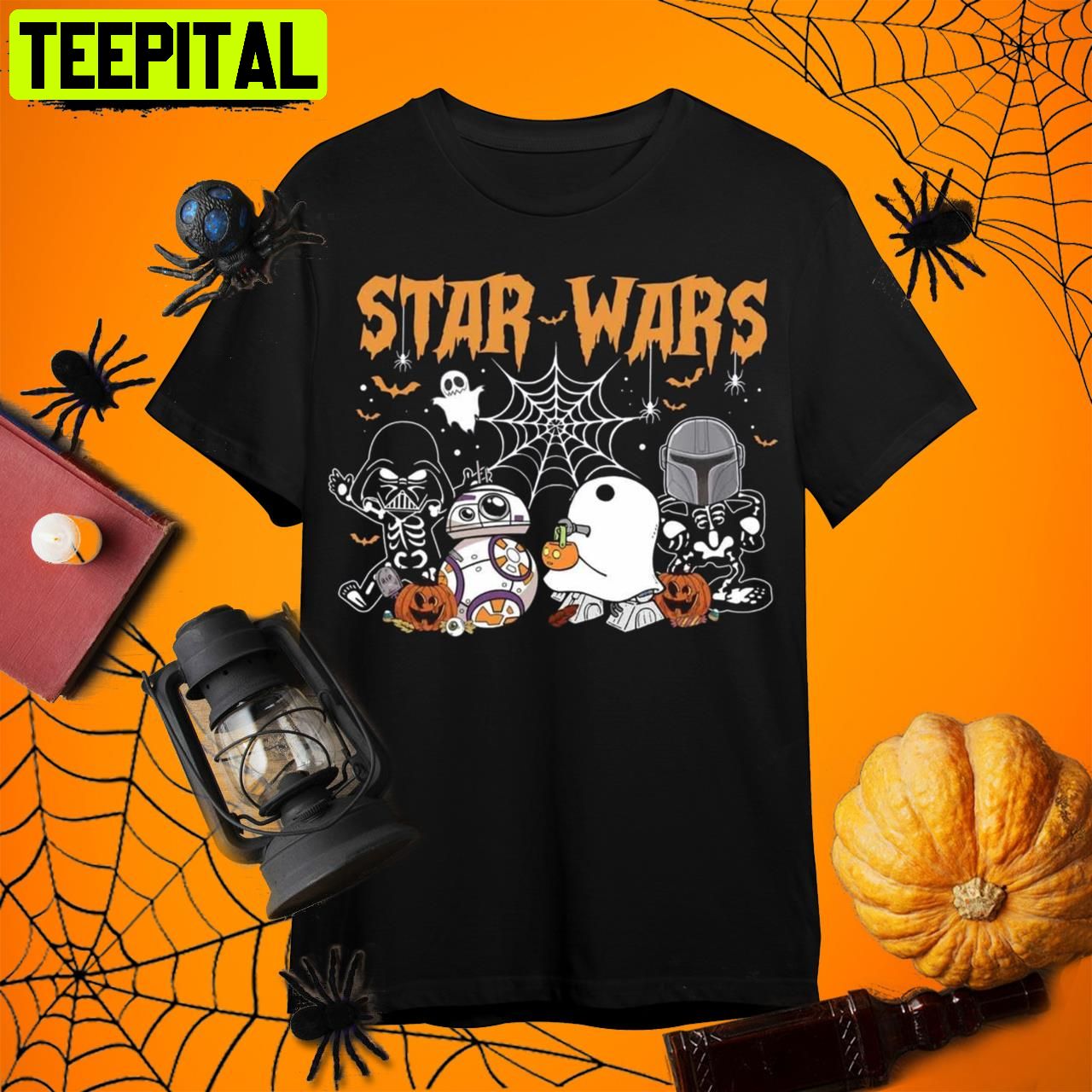 Star Wars Skeleton Halloween Retro Art Unisex T-Shirt Star Wars Skeleton Halloween Retro Art Unisex T-Shirt