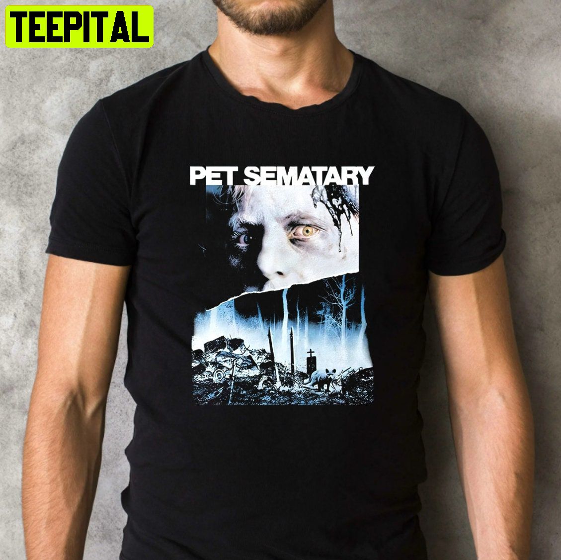 Steven King Pet Semetary Scary Movie Retro Design T-Shirt Steven King Pet Semetary Scary Movie Retro Design T-Shirt