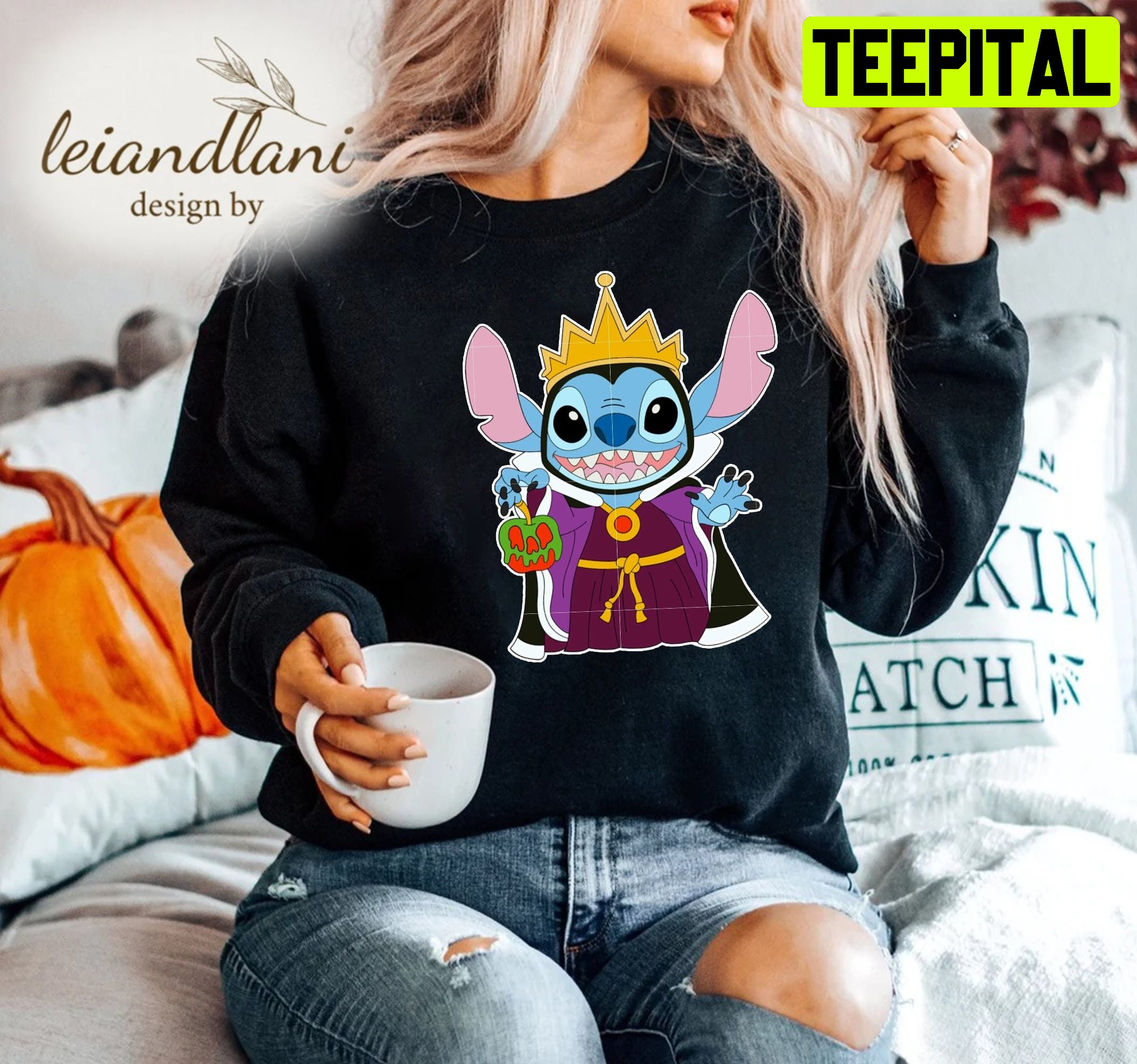 Stitch Villain Witch Evil Stitch Sweatshirt Stitch Villain Witch Evil Stitch Sweatshirt